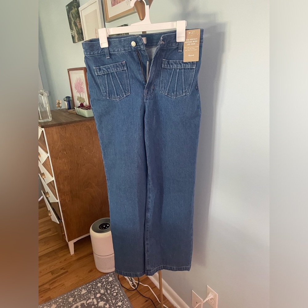 Madewell the perfect vintage wide leg Jean high waisted